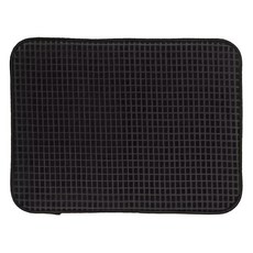 Kela Rapida碗盤吸水墊, 50x38 厘米, 聚酯纖維材質, 墨黑, 1個