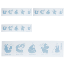 GORELAX 日本風呂今治毛巾洗澡巾，70%尼龍+30%棉，尺寸240*1000*3mm, 藍色, 1條, 4條