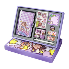 vanibaby 小麻糬豪華手帳禮盒組, 葡萄多多, 1組