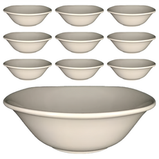 TATUNG 大同磁器 四邊深碗 17 x 17 x 6.1cm, 米色, 10個