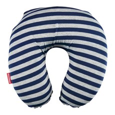 BEER BEAR 皮久熊 好眠記憶護頸枕, 藍灰條紋, 1個