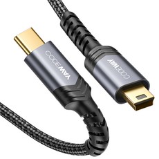 CODEWAY USB-C to Mini-B 2.0 傳輸線, 黑色, 1m, 1條