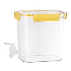 FAmILyLIFE 生活 冰沁多功能全密封儲物冰水壺, 炎夏黃, 3.5L, 1個