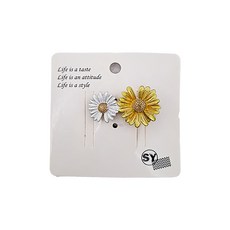 SY日系造型壓夾-雛菊黃SY12540