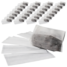 omax 無毒多用途小尺寸茶包袋 10 x 4.7cm 100個, 白色, 4包