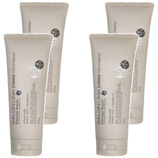 KUMANO 熊野油脂 沙龍級氨基酸損傷修復護髮素 棕色 椿花, 300g, 4條