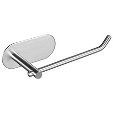 Truly House 免打孔304不鏽鋼短版毛巾架/紙巾架/衛生紙架 16 x 7 x 4.5cm, 銀色, 1組