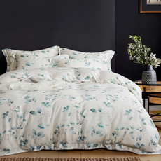 貝淇小舖 60支100%純天絲TENCEL 雙人全鋪棉 四件組 奧地利天絲 夏夢, 雙人, 被套 + 床罩 + 枕套組