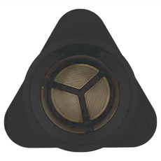 Cores 單人黃金濾杯 純金電鍍(304不鏽鋼) 耐熱PP, C211BK 10.5 x 9.5 x 4cm 經典黑, 1個, 1 cup