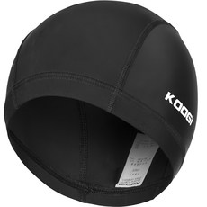 KOOGI ADVENTURE 彈性成人泳帽 KA-ZC001, 1個, 黑色
