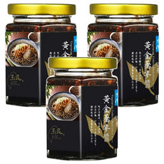 玉民 黃金蕎麥醬, 拌麵拌飯開胃首選, 素食XO醬, 嚴選酥脆飽滿黃金蕎麥, 180g, 3罐