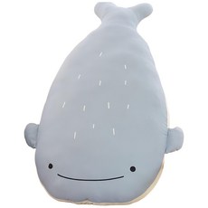 西格傢飾 北歐清新系列 安撫抱枕 牛奶絨毛面料 PP棉填充 29x69cm, 40 x 72cm, 胖胖魚