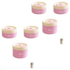 Couselect 可微波爐加熱陶瓷飯盒 115 x 115 x 215mm 300ml 2個+ 450ml 附保溫袋, 活力粉, 2組