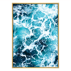 NAWA波蘿選畫 浪花 畫作, 木色