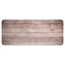 QIDINA 特大加厚仿真滑鼠墊/背景桌墊, 復古木紋 木紋色, 1個