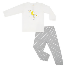 baa baa sheepz 抱抱羊 紫帽子系列兒童居家睡衣套裝 長袖上衣+褲子