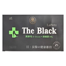 LaPetz 樂倍 The Black黑酵母葡聚醣液+綠蜂膠, 10g, 目、淚腺の健康維持, 30包
