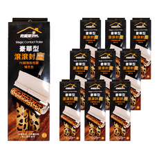 奇麗屋 豪華型滾滾封塵補充包 水洗速乾 PE超強黏性膠, 10盒, 滾筒4.2 x 25 x 4.2cm + 彩盒尺寸4.5 x 9 x 29cm