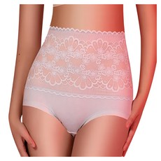 7A抗菌蠶絲高腰收腹提臀保暖內褲, 高級灰