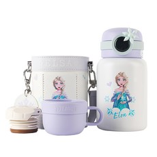 BEDDYBEAR 杯具熊 圈圈兒童保溫水壺(圈圈艾莎), 圈圈艾莎 紫色, 480ml, 1個