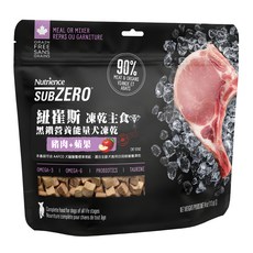 Nutrience 黑鑽能量犬凍乾主食 豬肉 + 蘋果, 1包, 113g