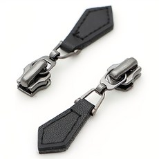 HAPPY BEARS 皮革5號洋裝拉鍊頭, 黑鎳+黑, 4件