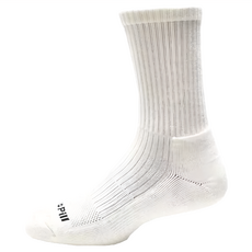 Socks Pill 除臭機能抑菌科技 全氣墊毛巾運動長筒襪, 素白色, XL