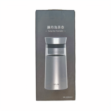 Driver 鋼丹泡茶壺, SUS304高級不銹鋼, Tritan材質, 食品級矽膠墊圈, 700ml, DR-GDK602, 1個