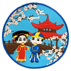 A-ONE 匯旺 地標造型刺繡 NO.315, 彩色, 1個