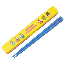 Skater 塑膠筷子 18cm, Bunni Konbiny, 筷子 + 盒子, 1個