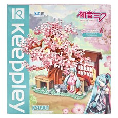 keeppley 奇妙積木 初音未來場景積木 櫻花盛開 多色, 賞櫻季節 多色, 1盒
