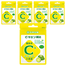 五洲生醫 斯斯維他命C口含錠, 檸檬口味, 促進鐵質吸收、骨骼生長、膠原蛋白製造, 10錠, 5包