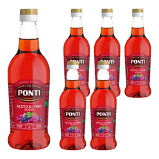 PONTI 紅酒醋, 500ml, 6瓶
