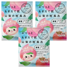JUSO 美肌對策 泡澡時光山梨桃風呂入浴劑, 30g, 3包