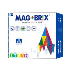 MAGBRIX 磁力積木 樂高等腰三角形 12片, 可回收材料製成, 1盒