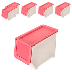 KEYWAY 聯府 前開式整理箱 LV6002 30L, 紅色, 6個