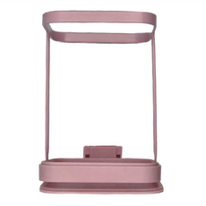 廚房檯面迷你垃圾桶, CAHW0013PK, 金屬+ABS材質, 粉紅色, 1個