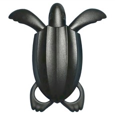 QUALy LEATHERBACK TURTLE SCISSORS皮革海龜剪刀組 14 x 12.7 x 3cm, 黑色, 1組