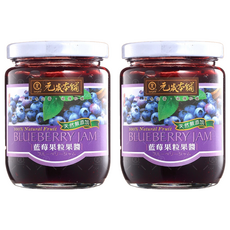 元歲本舖 藍莓果粒果醬, 天然無添加, 280g, 2罐