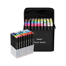 YOUNG ART Touch Sweet 雙頭麥克筆, 80色, 1組