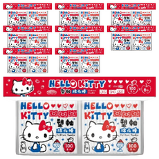 塑軸棉花棒 Hello Kitty, 100支, 18包