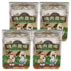 nu4PET 陪心寵糧 塊肉農場夾心凍乾 雞肉x花椰菜, 25g, 4罐