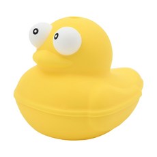 sillymann 鉑金矽膠洗澡玩具 小鴨, 100%鉑金矽膠, 無毒耐高溫, 洗碗機可用, 1個