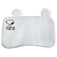 PEANUTS 史努比 天絲逗逗枕 白耳朵, 海洋藍