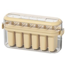 YUNMI 6格家用DIY雪糕模具, 米色, 1個