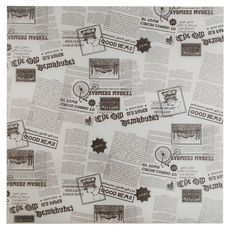 Ideal Wrapping 毅典 漢堡紙, 30*30cm, 耐熱230℃, 油紙, 嘉年華, 1袋