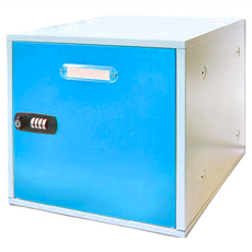 Patriot 愛國者 Locker-1 組合式置物櫃，尺寸: 350x350x350(MM)，顏色: 藍色, 水藍色, 1個