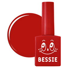 BESSIE 韓國原廠直供 七彩系列 美甲凝膠, R03 經典紅, 11ml, 1瓶