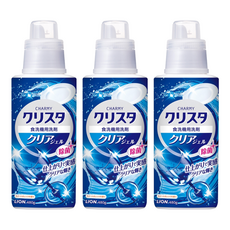 LION 獅王 洗碗機專用酵素洗潔精, 全新洗淨配方 去除異味膜 日本原裝進口, 480g, 3瓶