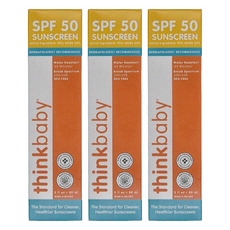 thinkbaby 新寶貝 純物理防曬霜，SPF50，89ml, 3條